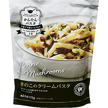 きのこのクリームパスタ(パスタ入り)