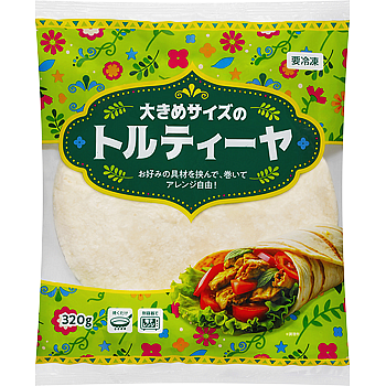 大きめサイズのトルティーヤ(中国)